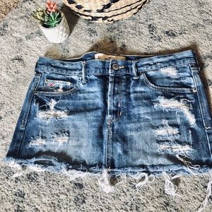 Hollister denim skirt